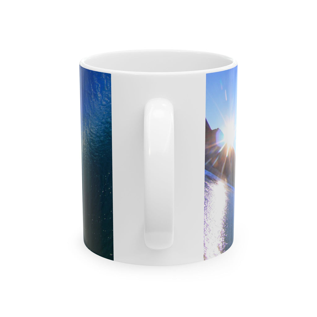 Sunburst Wave Ceramic Mug