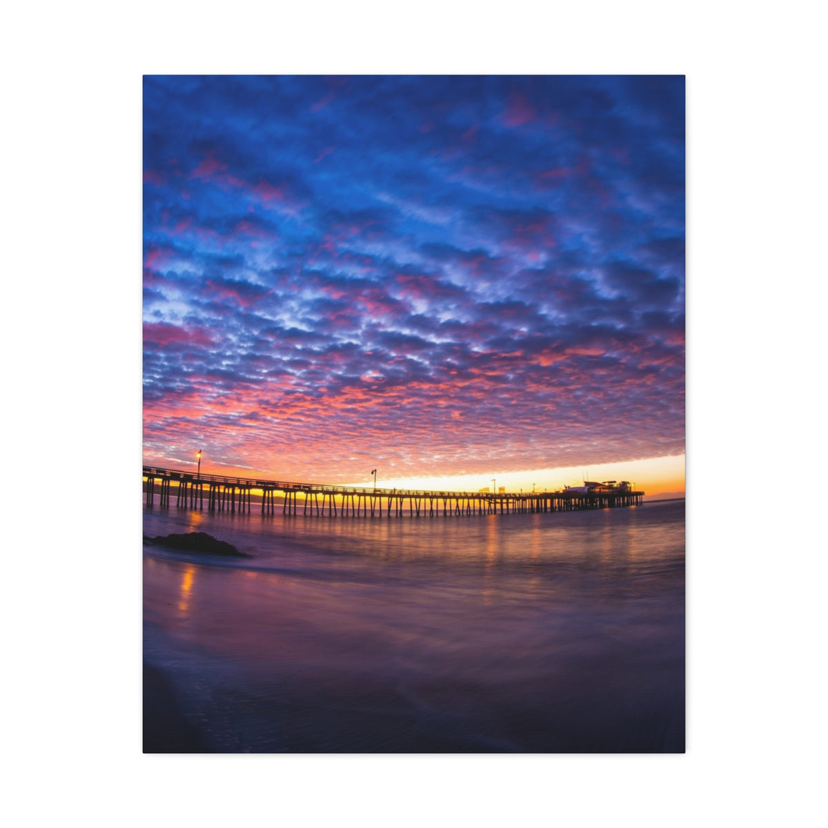 Pier Sky Stretched Canvas