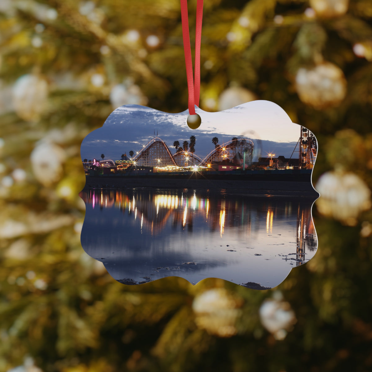 Carnival Glass Aluminum Ornament