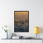 Whale Pair Framed Poster
