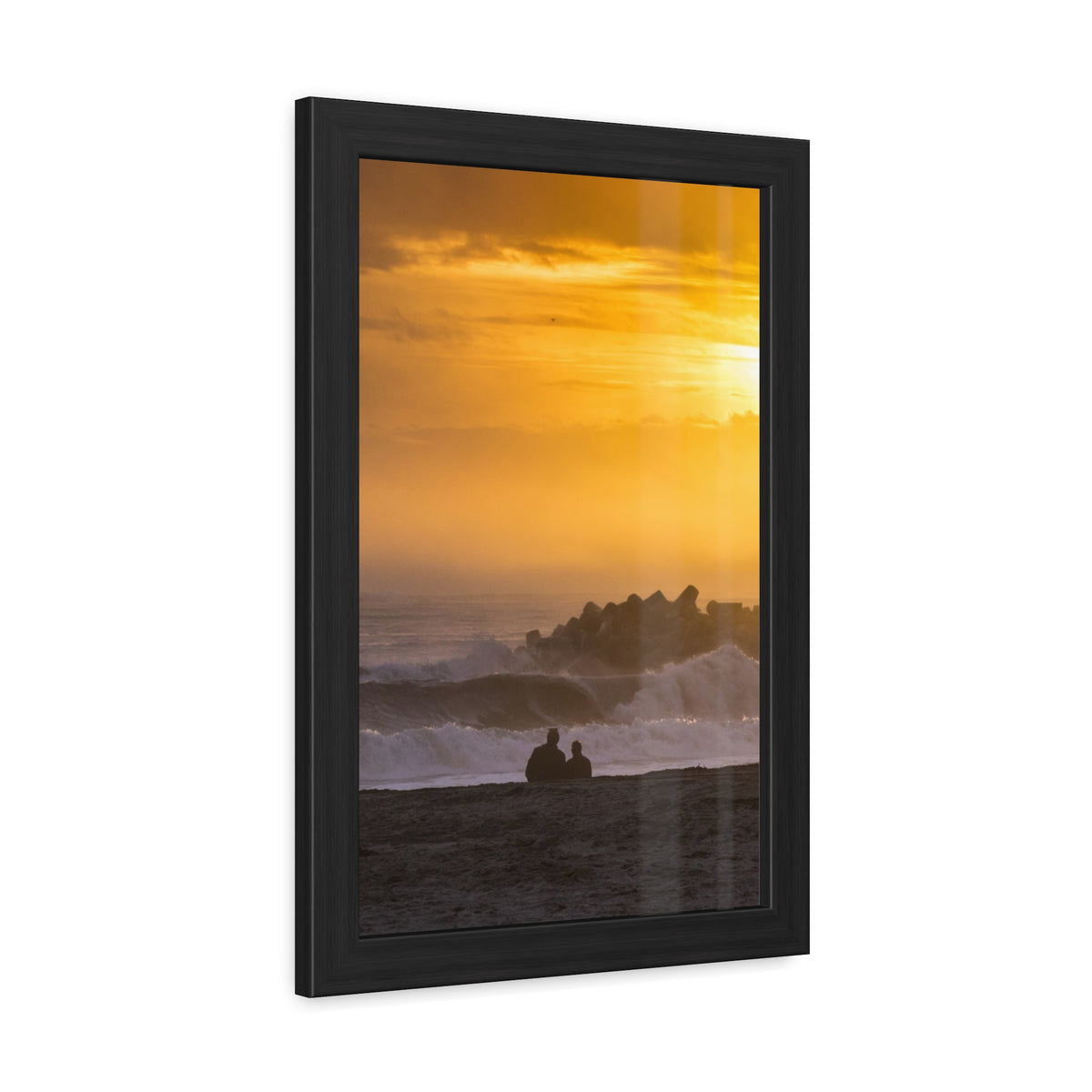 Golden Lighthouse Framed Poster