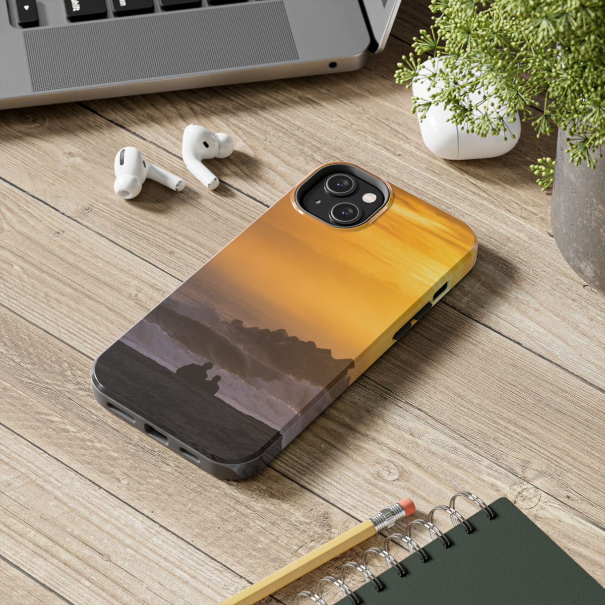 Golden Lighthouse Tough Phone Case