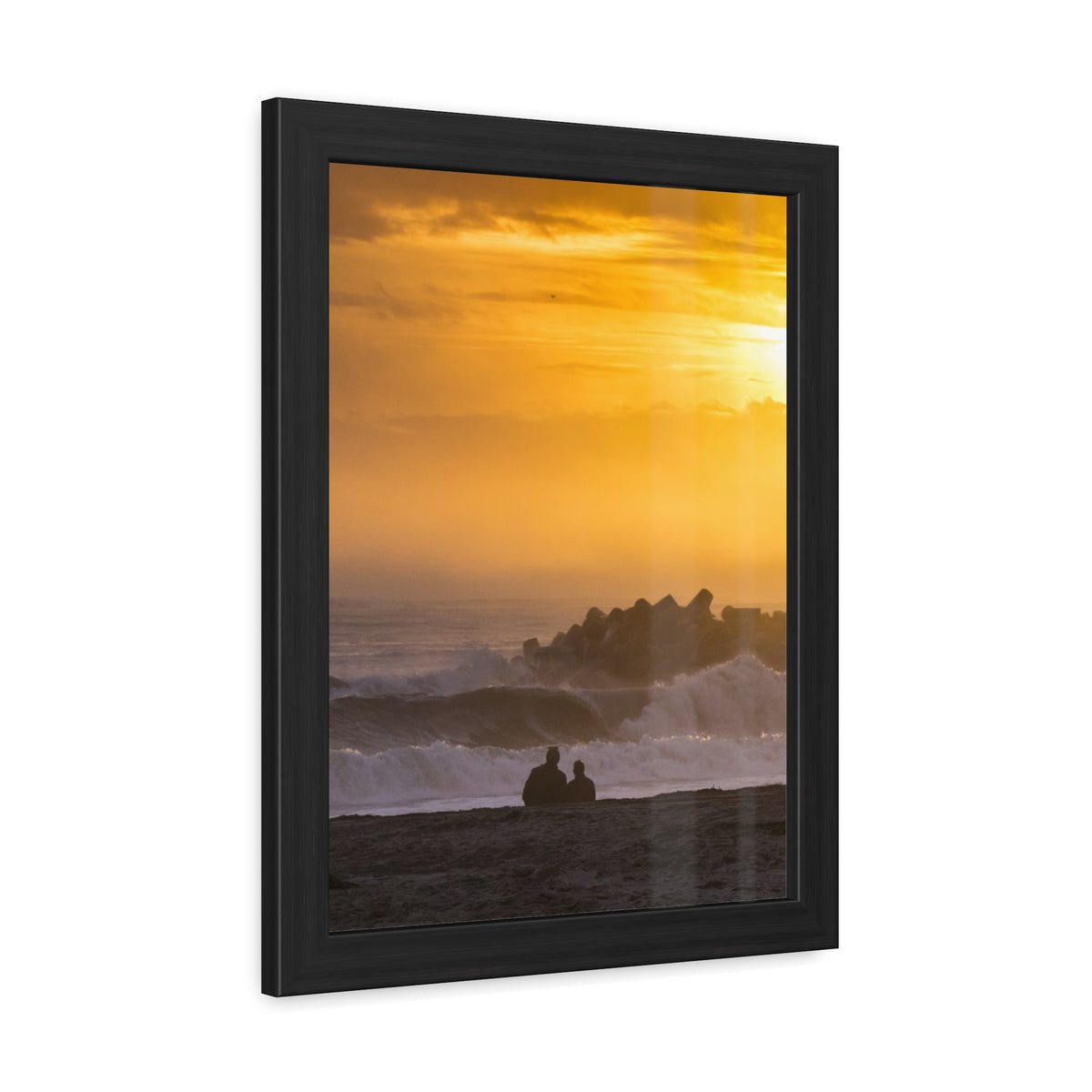 Golden Lighthouse Framed Poster