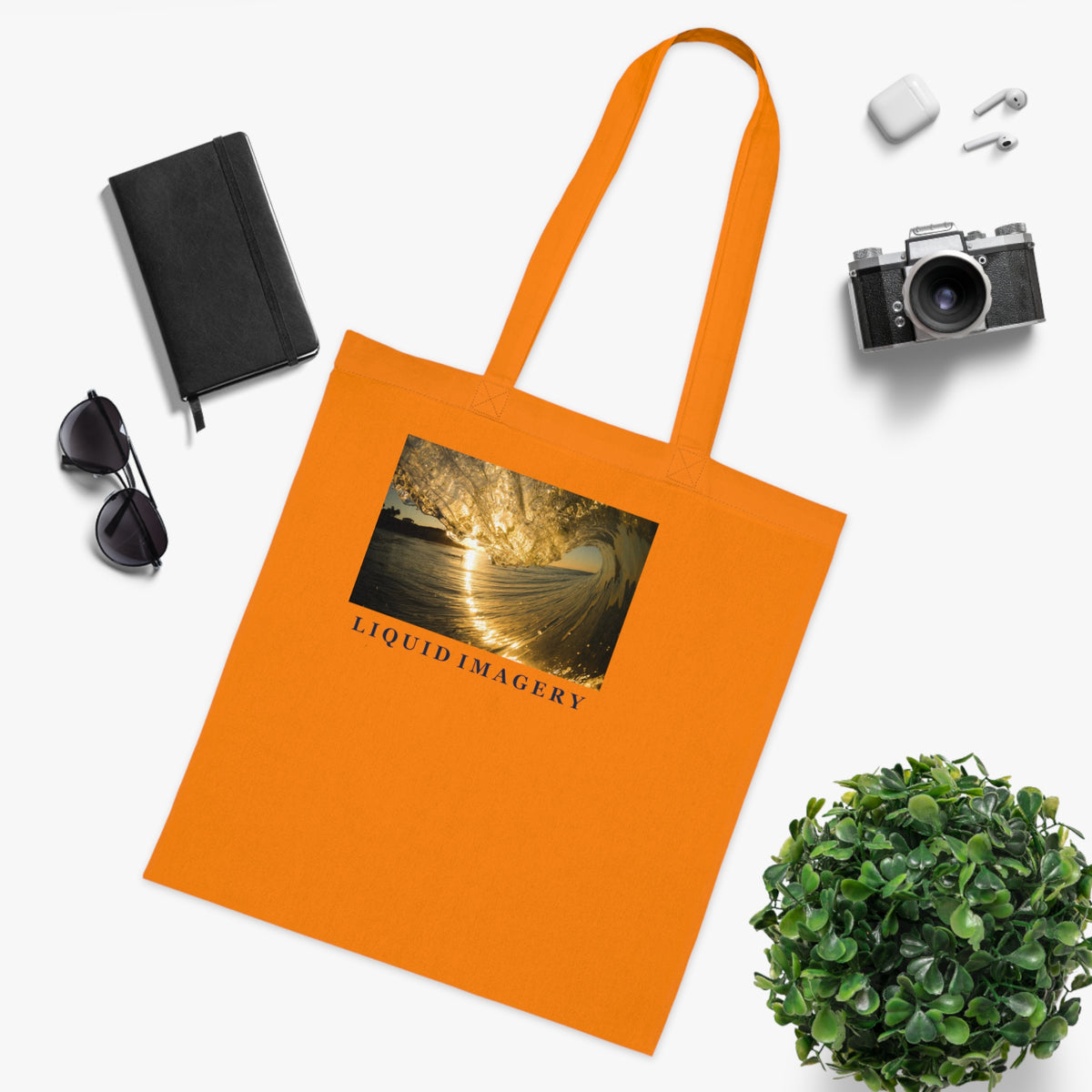 Liquid Gold Cotton Tote Bag