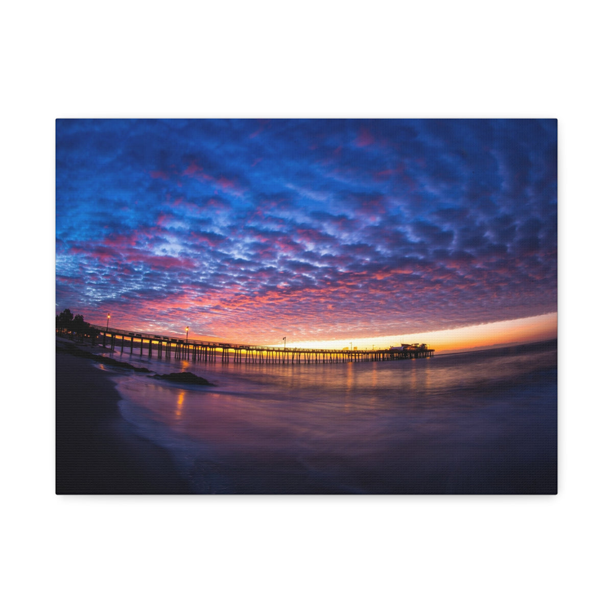 Pier Sky Stretched Canvas