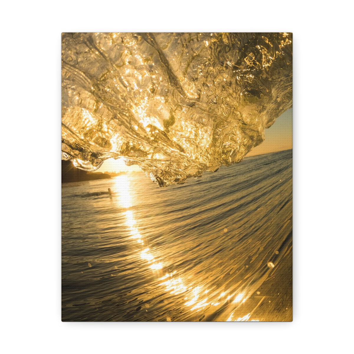 Liquid Gold Stretched Canvas