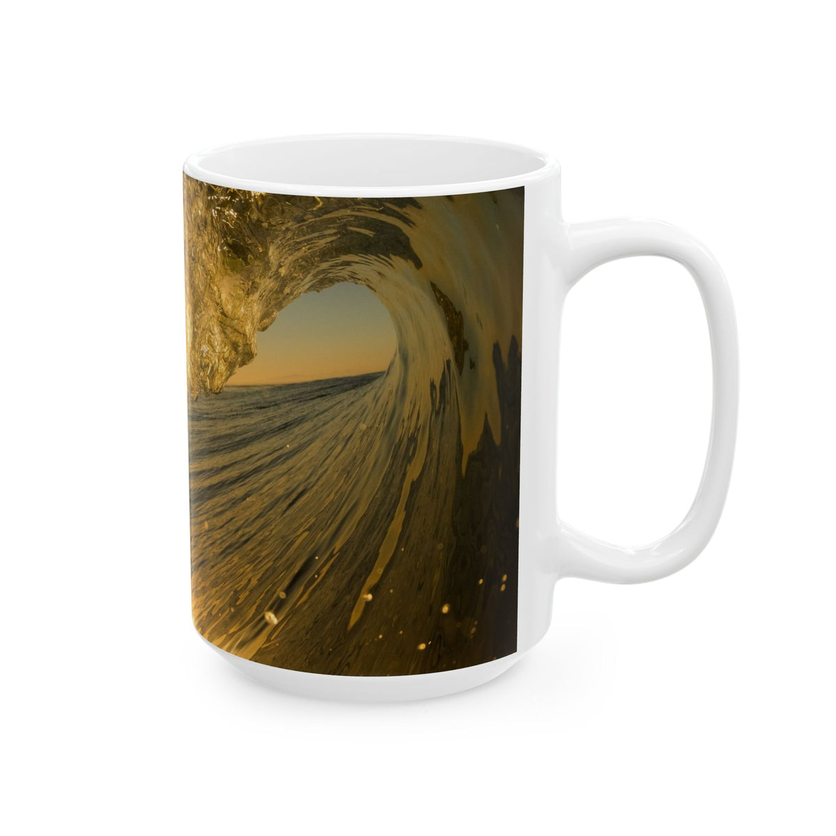 Liquid Gold Ceramic Mug