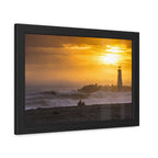 Golden Lighthouse Framed Poster