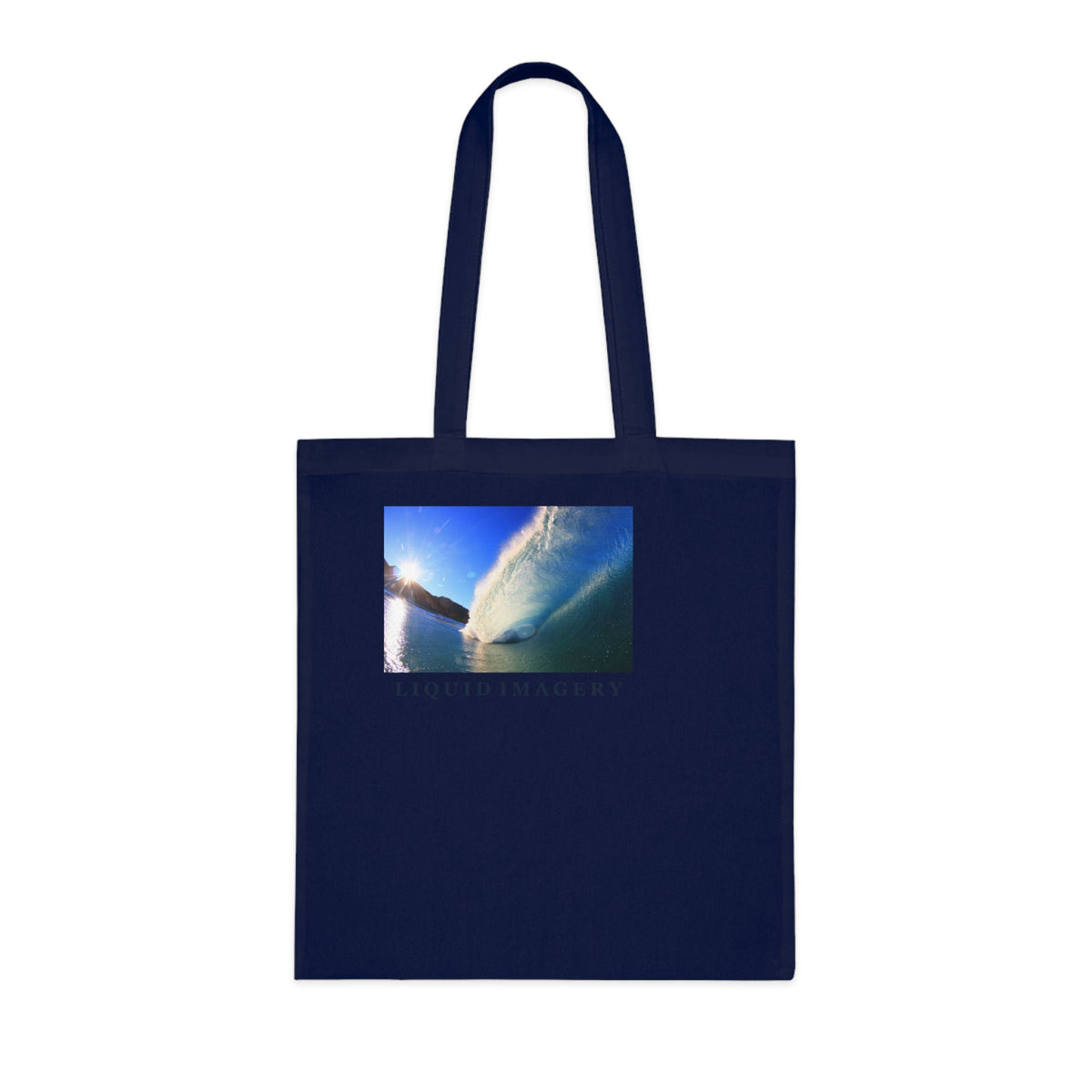 Sunburst Wave Cotton Tote Bag