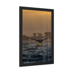 Whale Pair Framed Poster