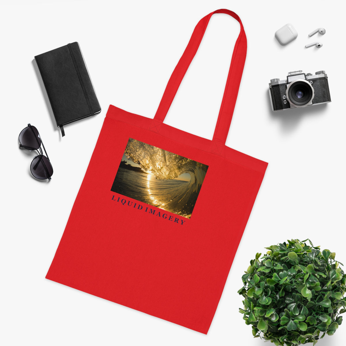 Liquid Gold Cotton Tote Bag