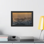 Whale Pair Framed Poster