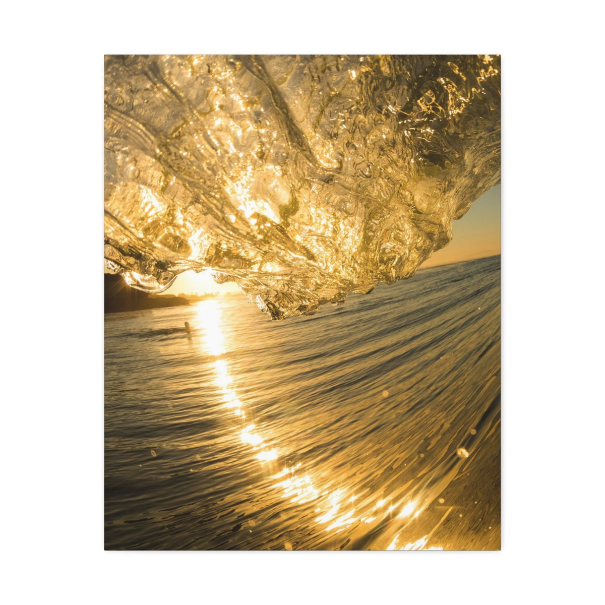 Liquid Gold Stretched Canvas