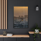 Whale Pair Framed Poster