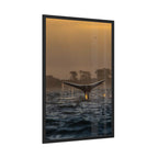 Whale Pair Framed Poster
