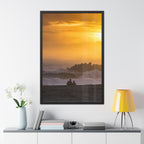 Golden Lighthouse Framed Poster