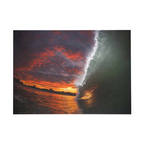 Burning Sky Barrel Jigsaw Puzzle