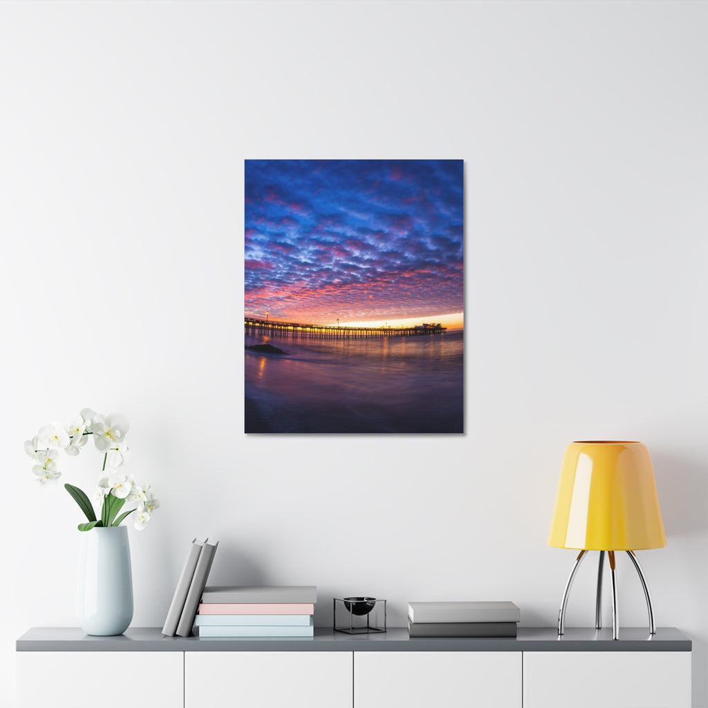 Pier Sky Stretched Canvas