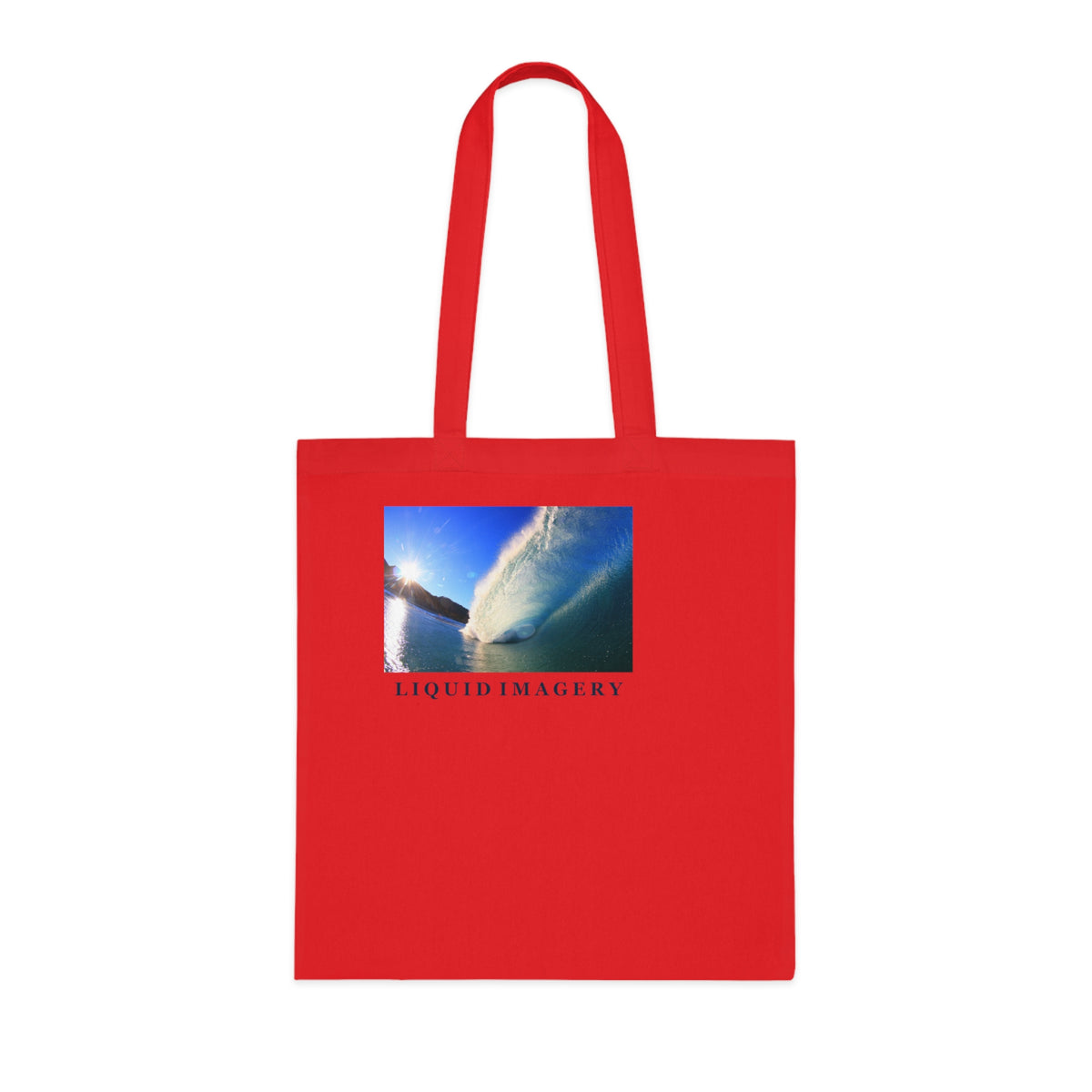 Sunburst Wave Cotton Tote Bag