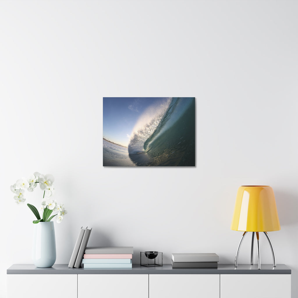Blue Slope Stretched Canvas