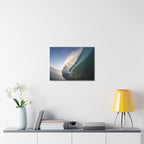 Blue Slope Stretched Canvas