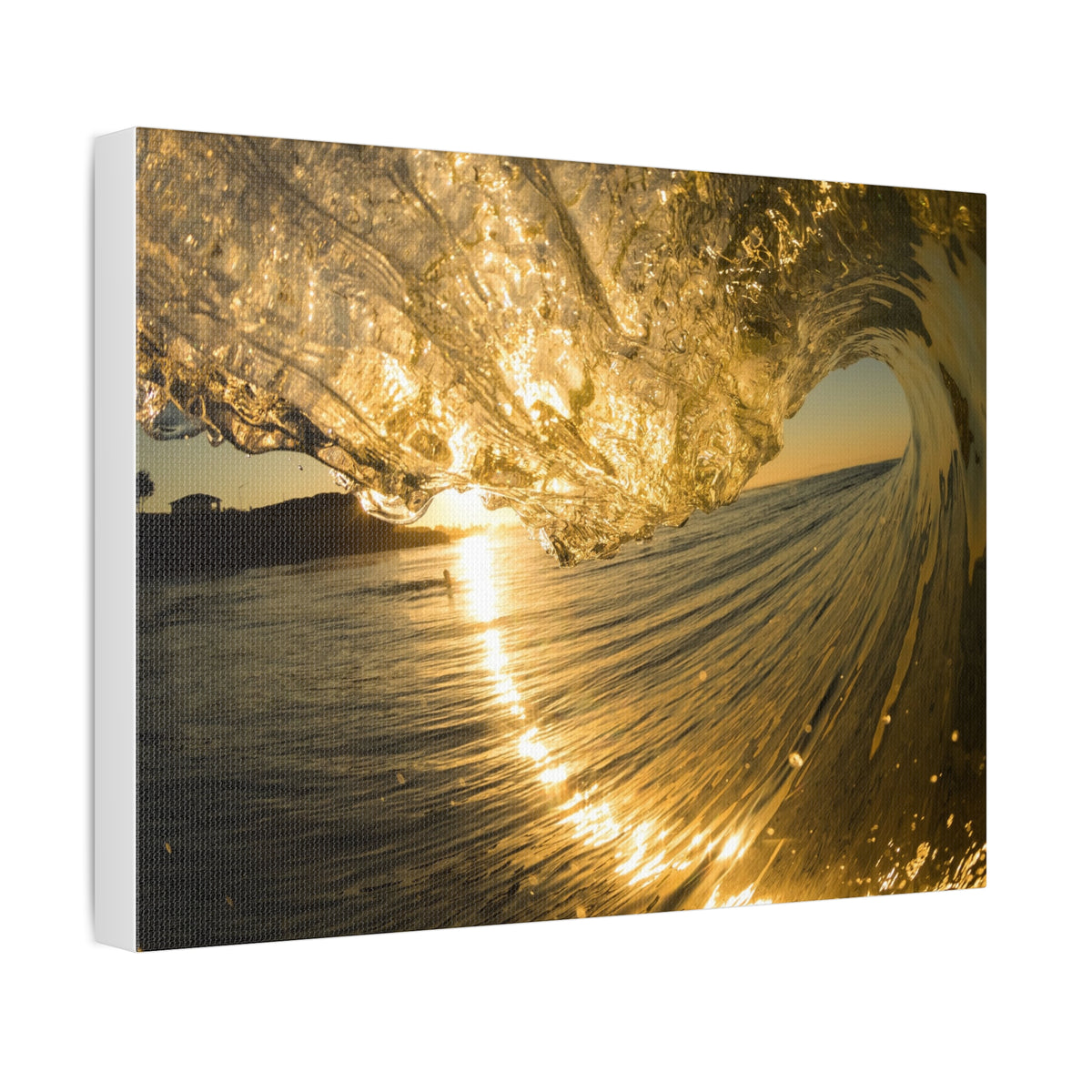 Liquid Gold Stretched Canvas