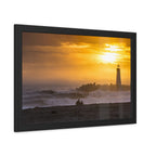 Golden Lighthouse Framed Poster
