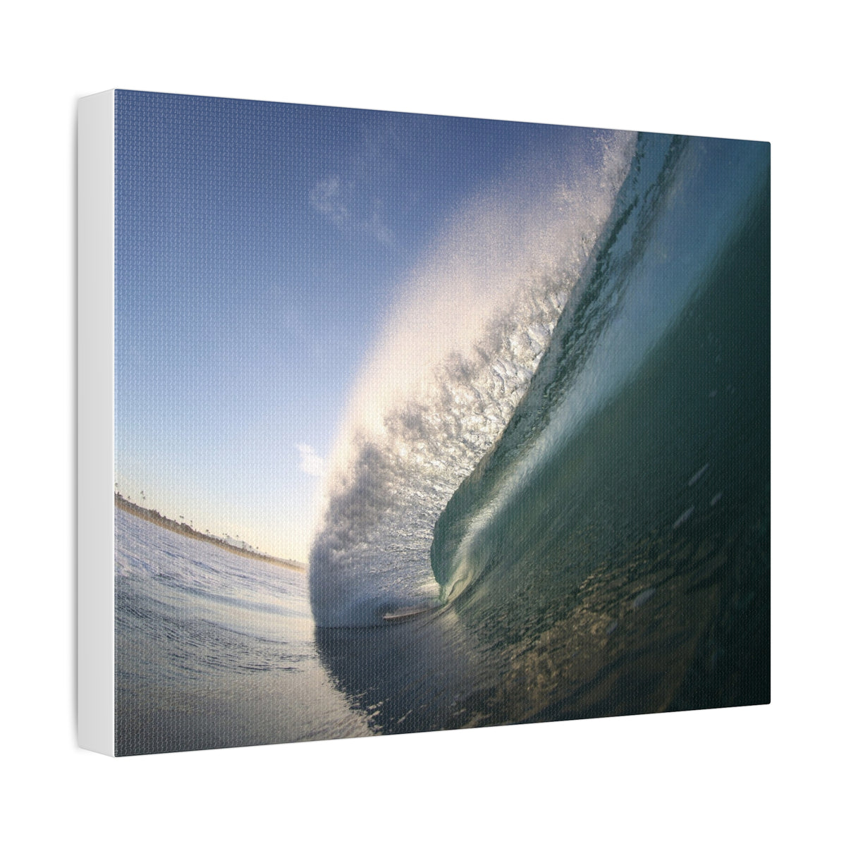 Blue Slope Stretched Canvas