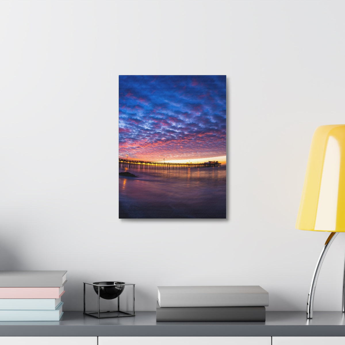 Pier Sky Stretched Canvas