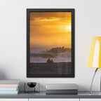 Golden Lighthouse Framed Poster