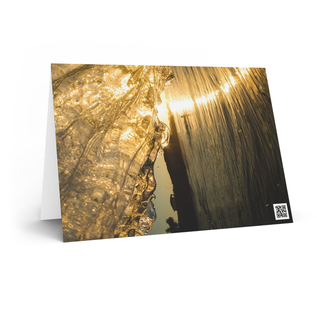 Liquid Gold Greeting Card