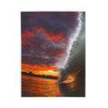 Burning Sky Barrel Velveteen Plush Throw Blanket