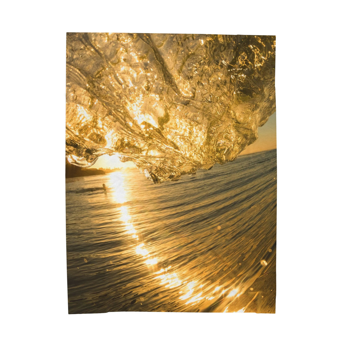 Liquid Gold Velveteen Plush Throw Blanket