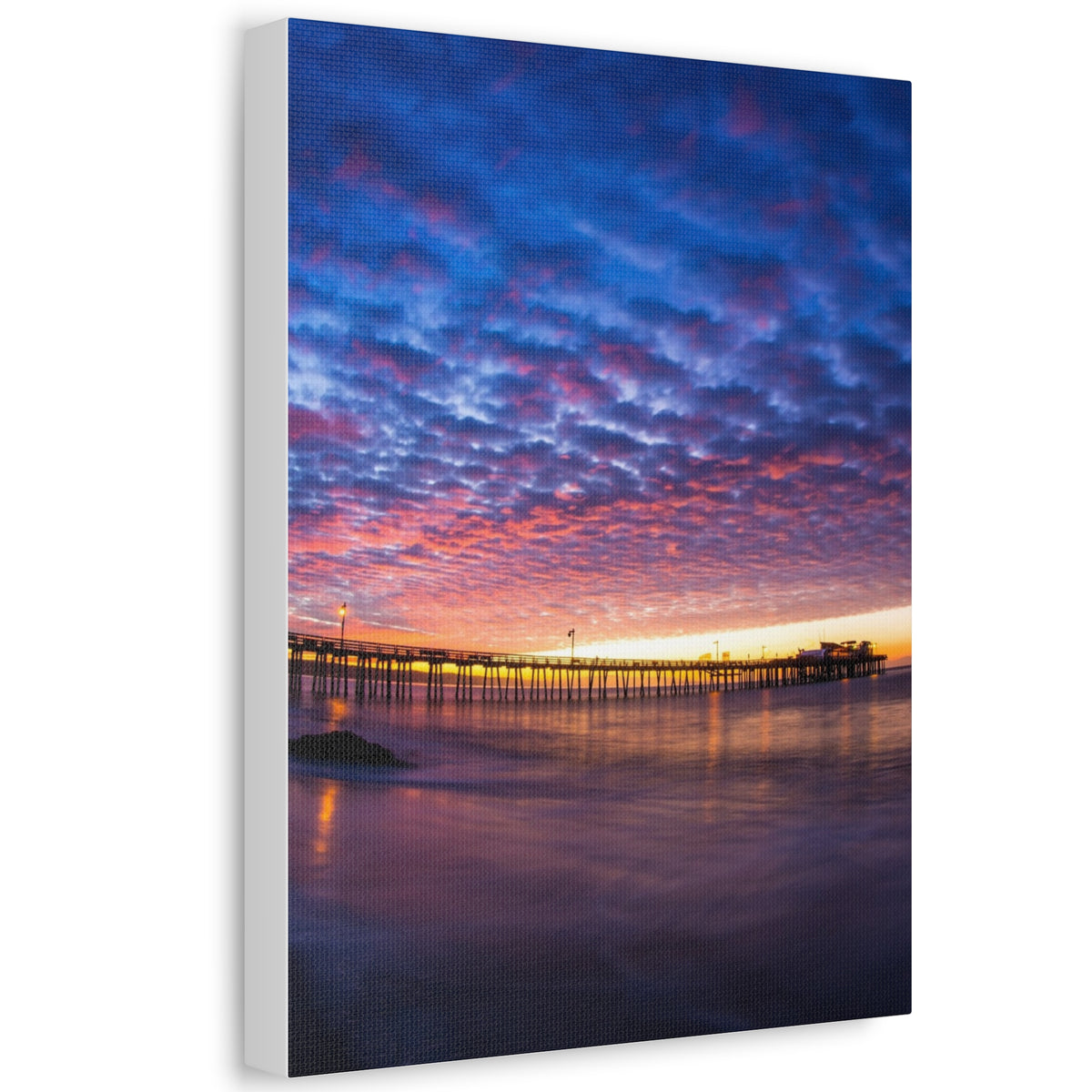 Pier Sky Stretched Canvas