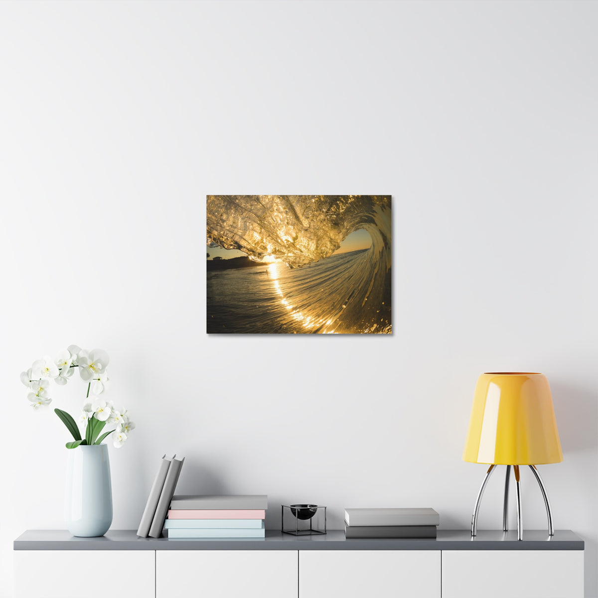 Liquid Gold Stretched Canvas