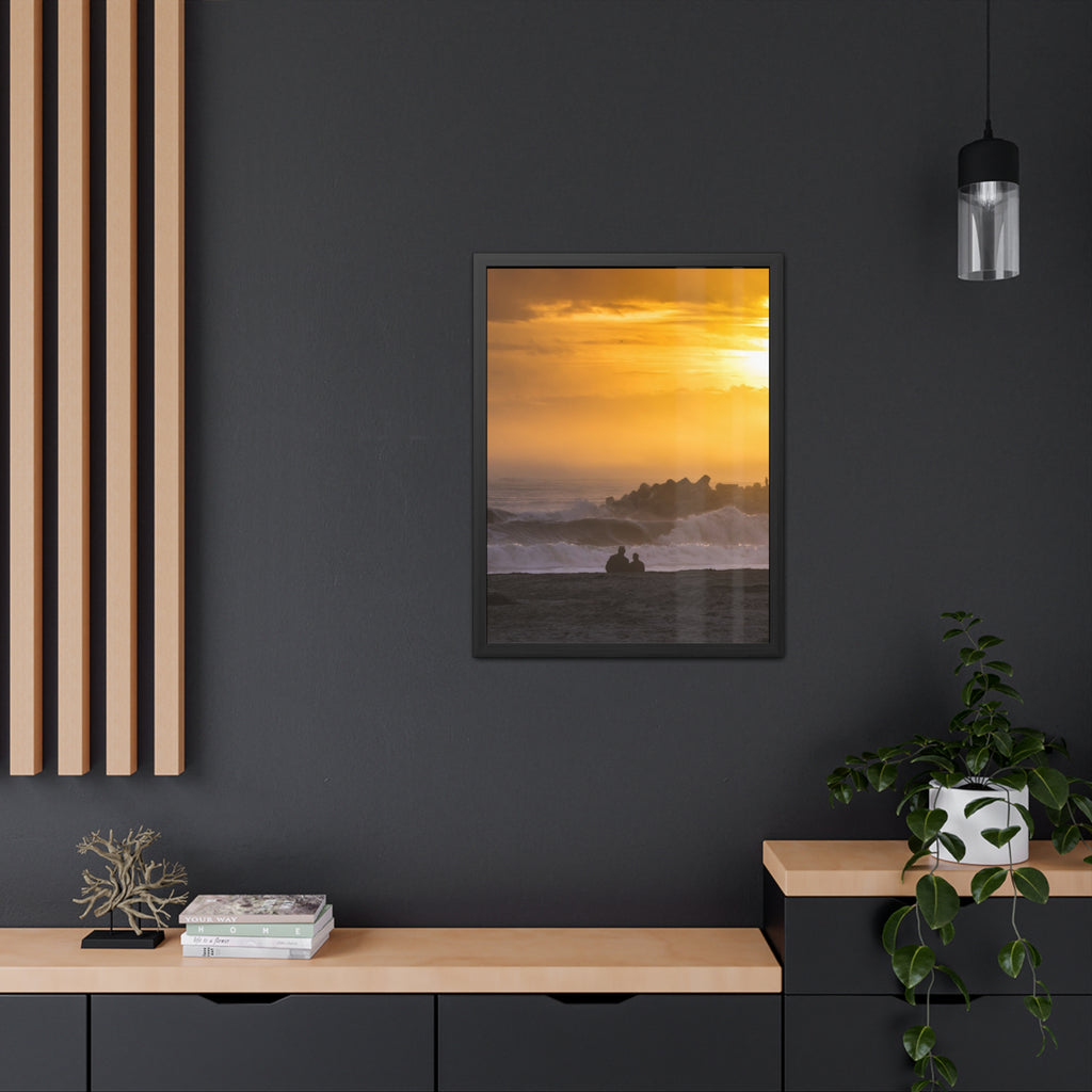 Golden Lighthouse Framed Poster