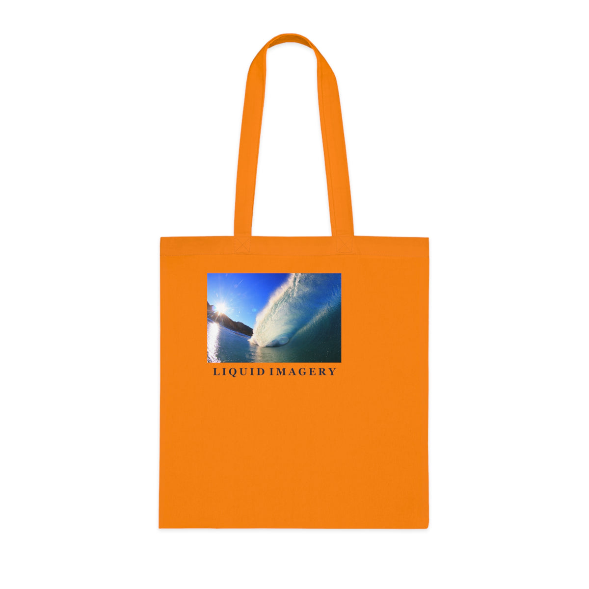Sunburst Wave Cotton Tote Bag