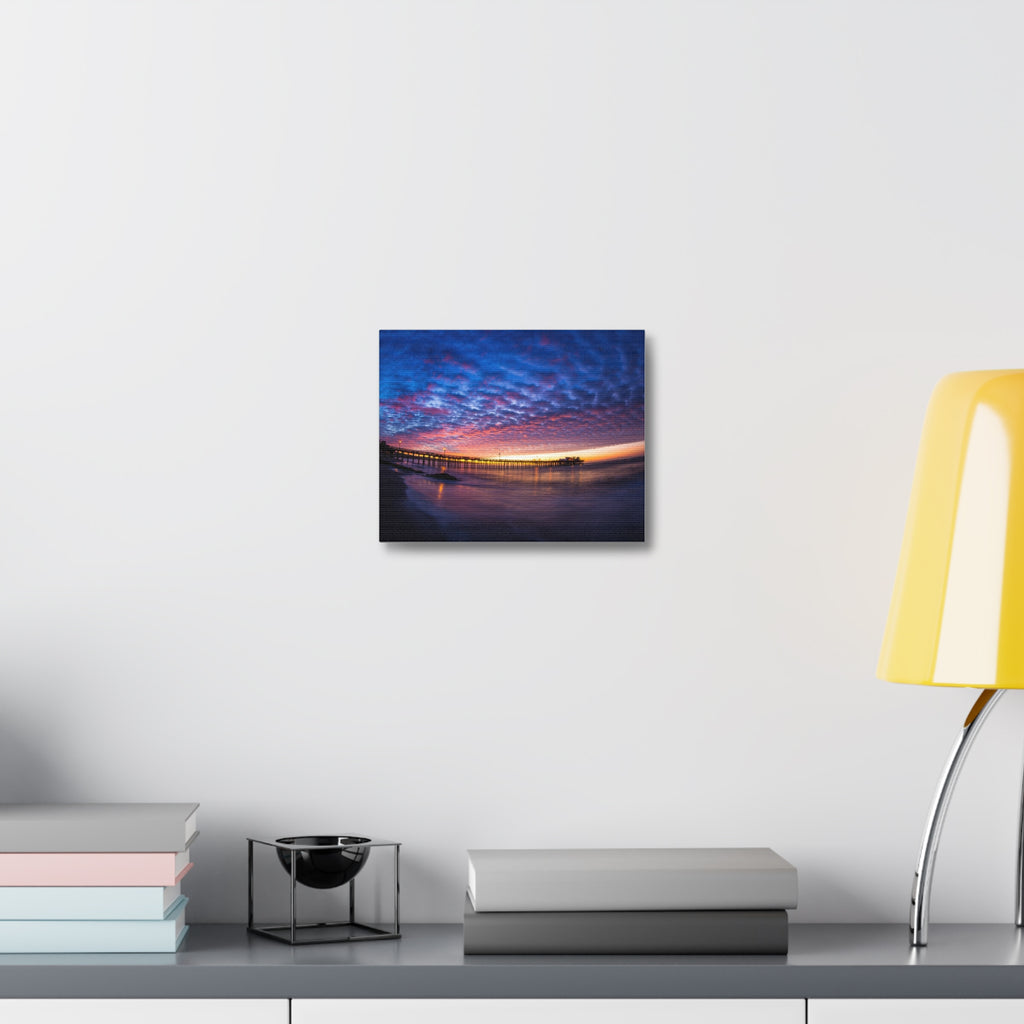 Pier Sky Stretched Canvas