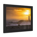 Golden Lighthouse Framed Poster