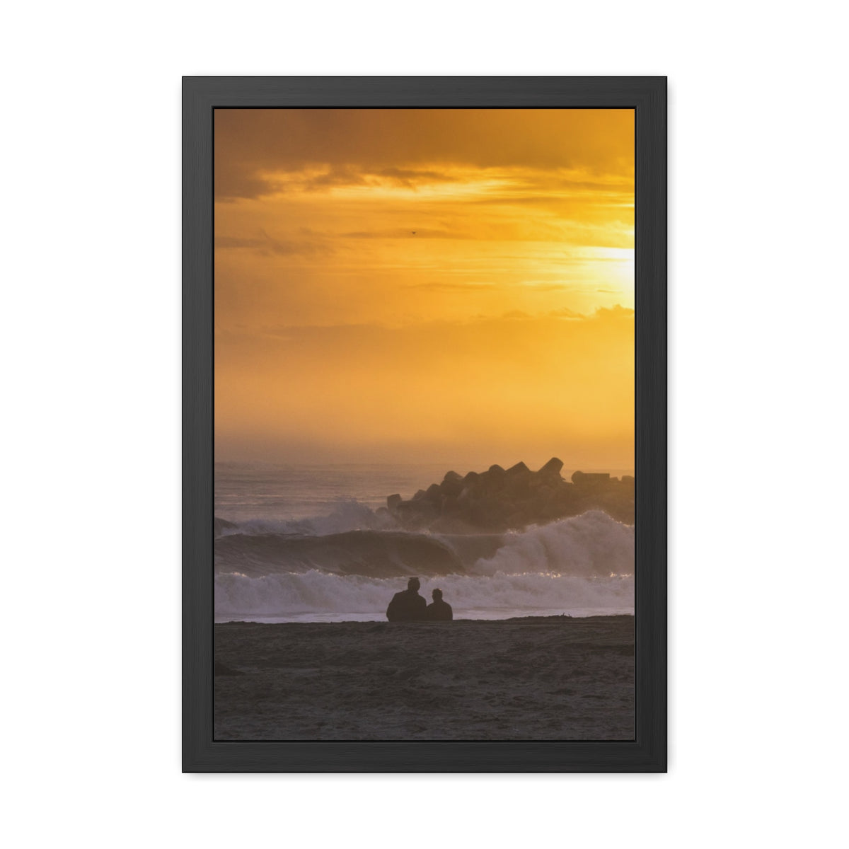 Golden Lighthouse Framed Poster