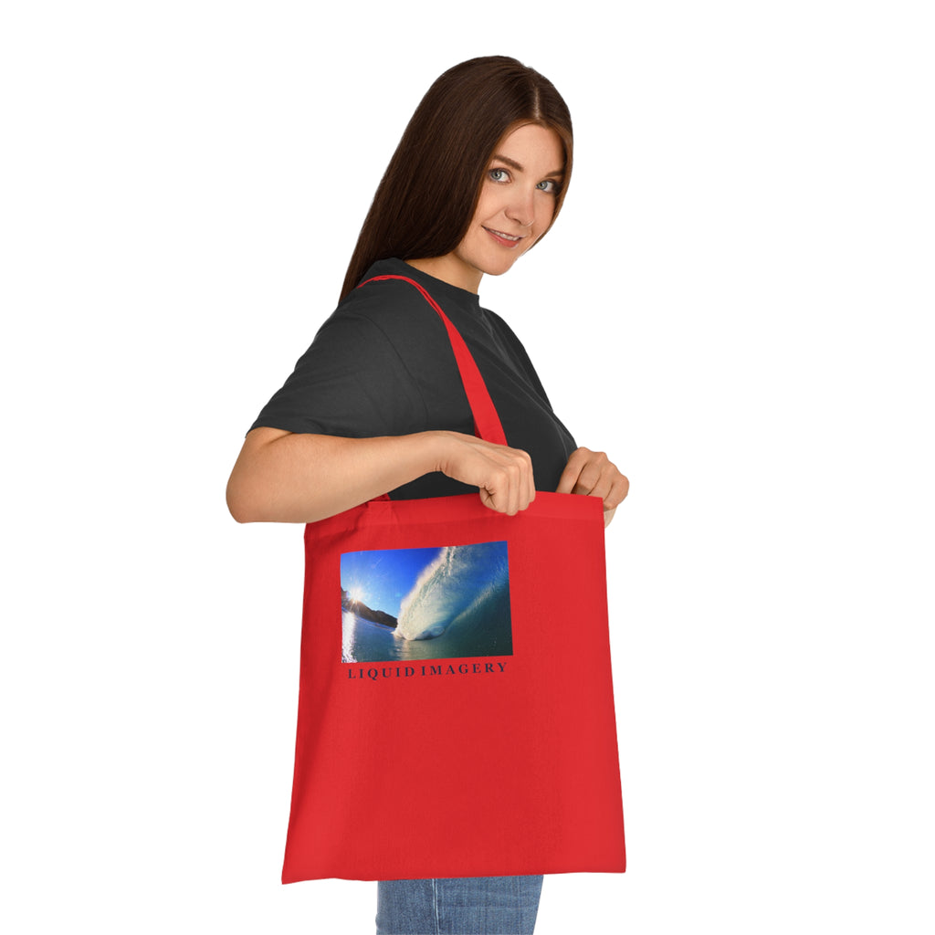 Sunburst Wave Cotton Tote Bag
