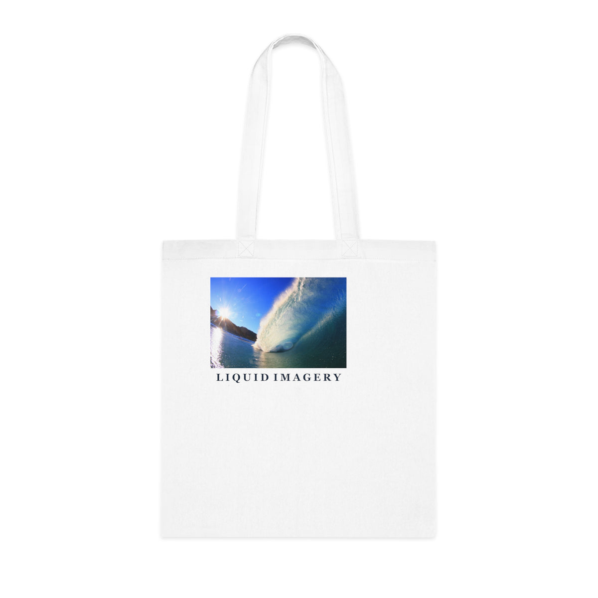 Sunburst Wave Cotton Tote Bag