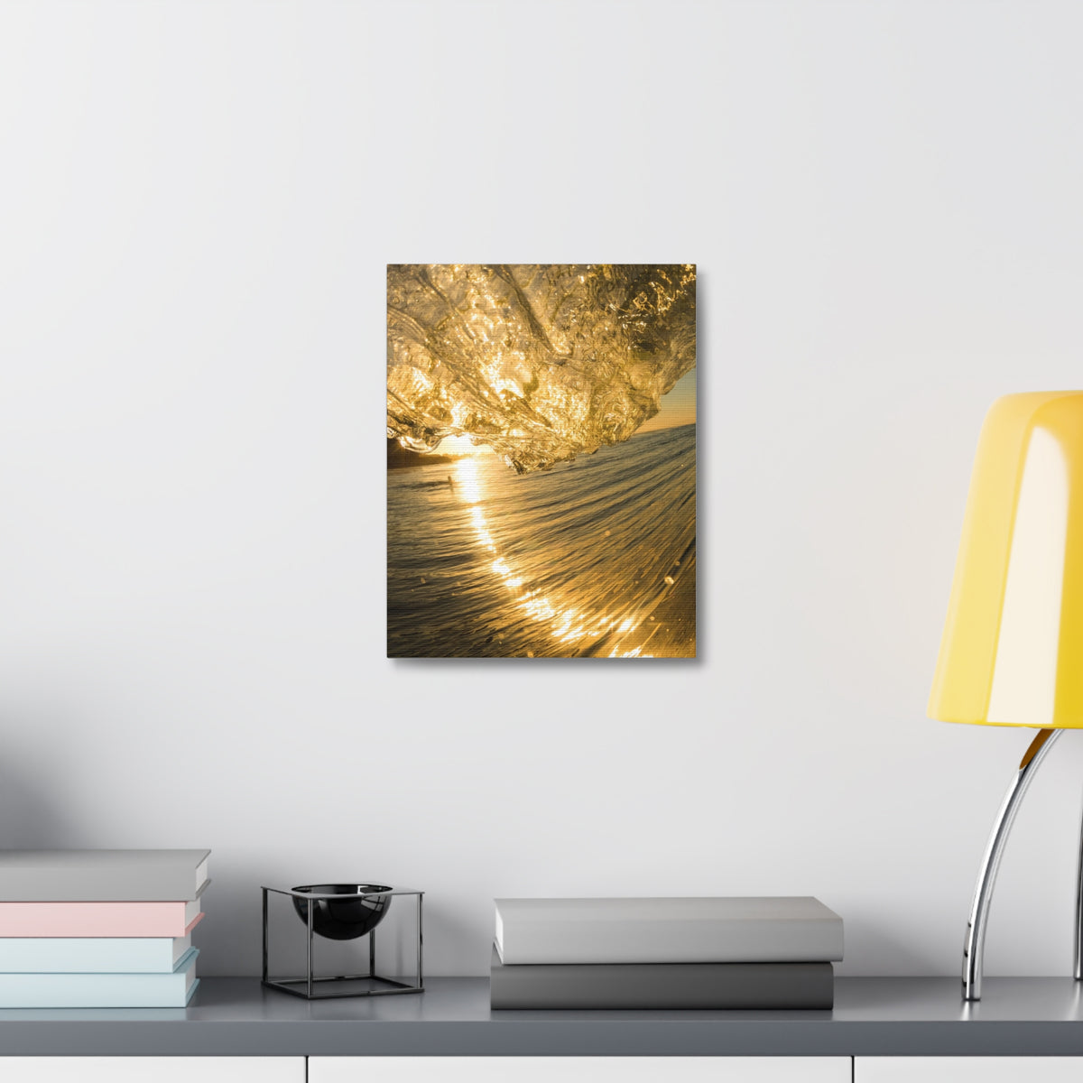 Liquid Gold Stretched Canvas