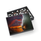 Burning Sky Barrel Jigsaw Puzzle