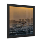 Whale Pair Framed Poster