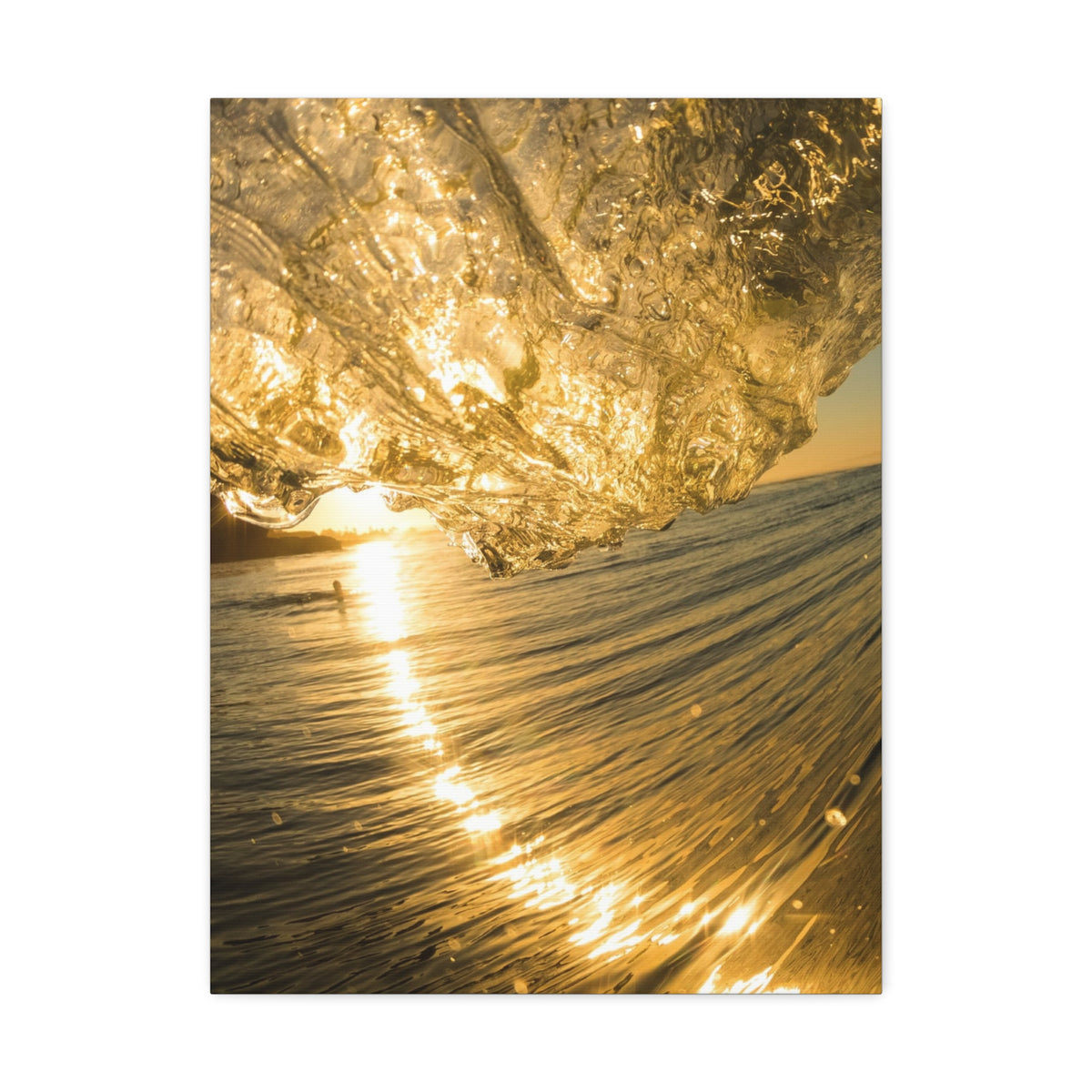 Liquid Gold Stretched Canvas