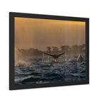 Whale Pair Framed Poster