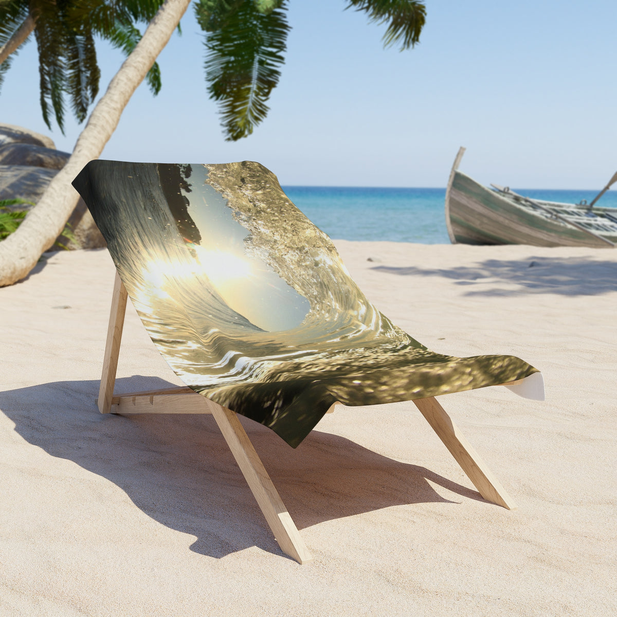 Golden Eye Beach Towel