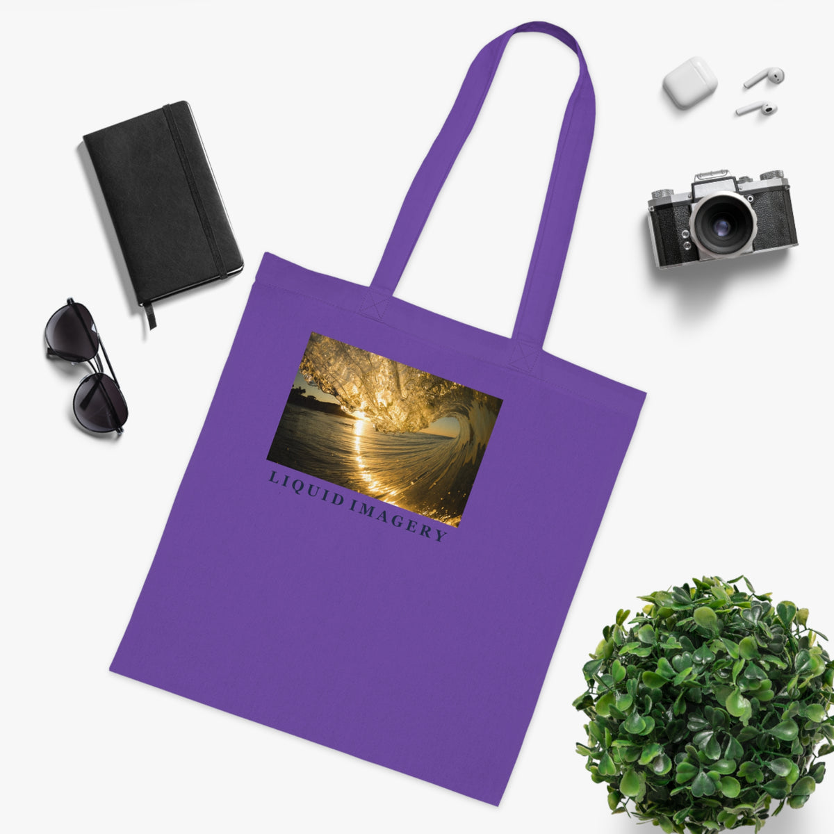 Liquid Gold Cotton Tote Bag