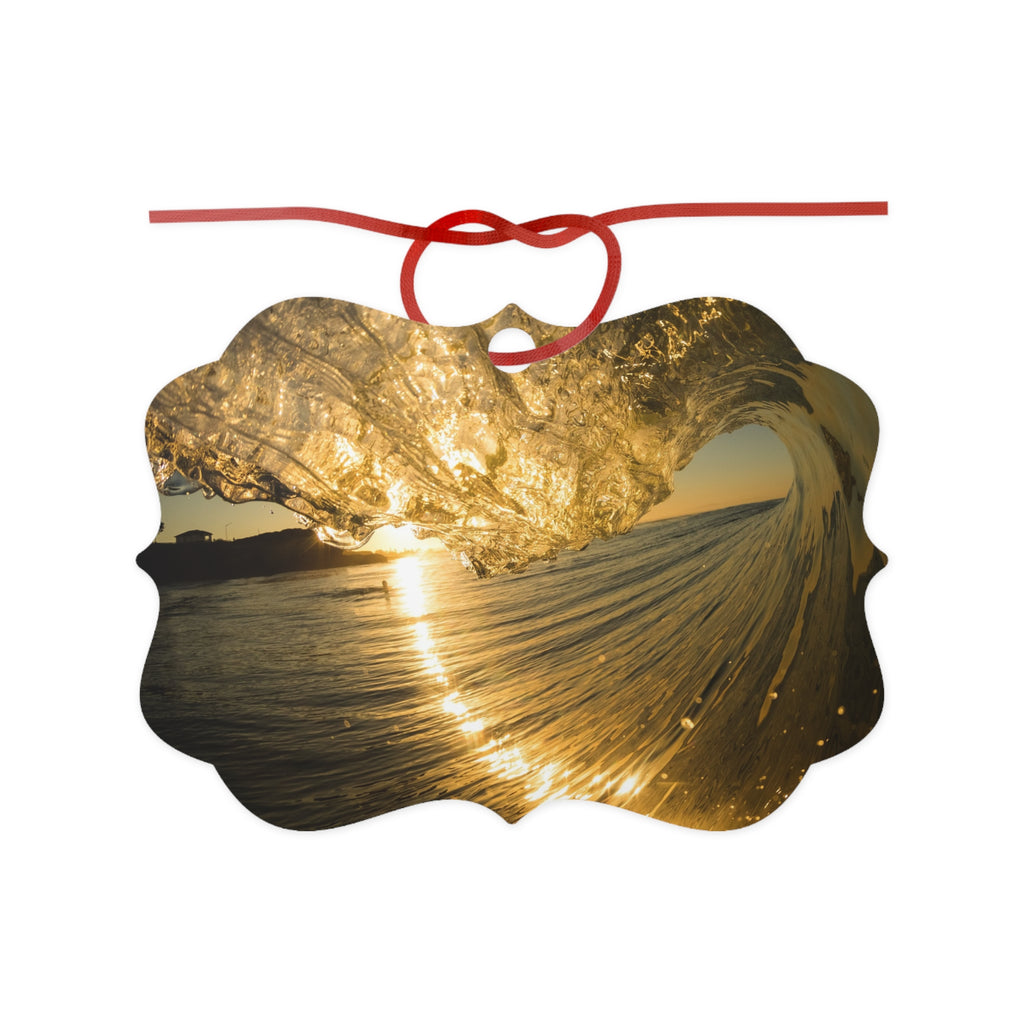 Liquid Gold Aluminum Ornament